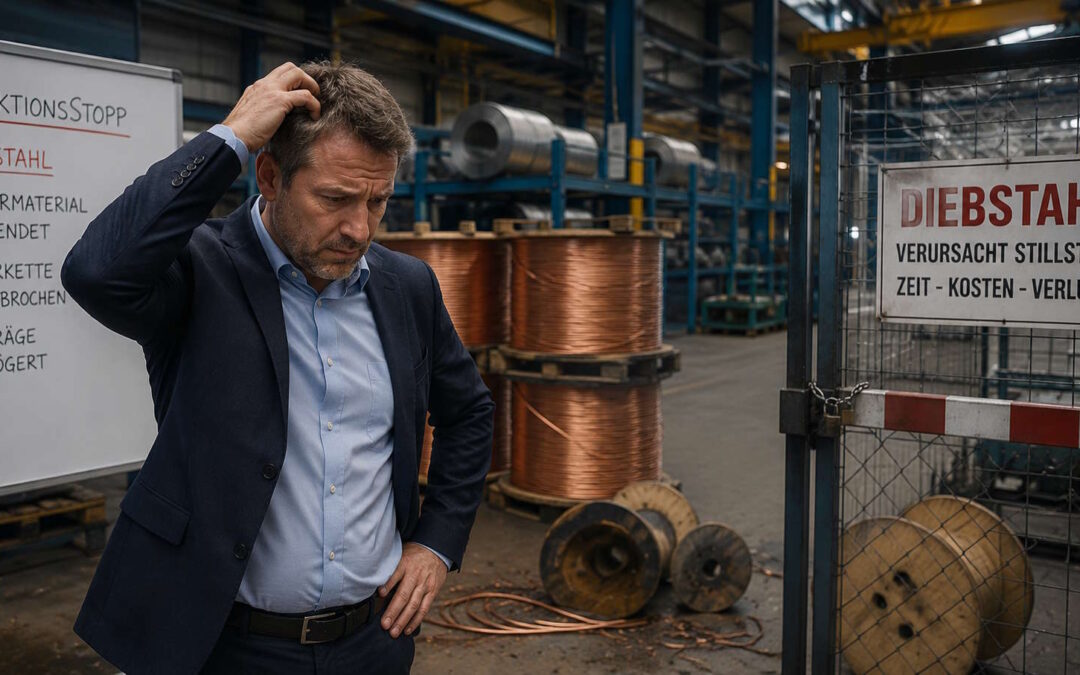 Manager klagt über Kupferdiebstahl