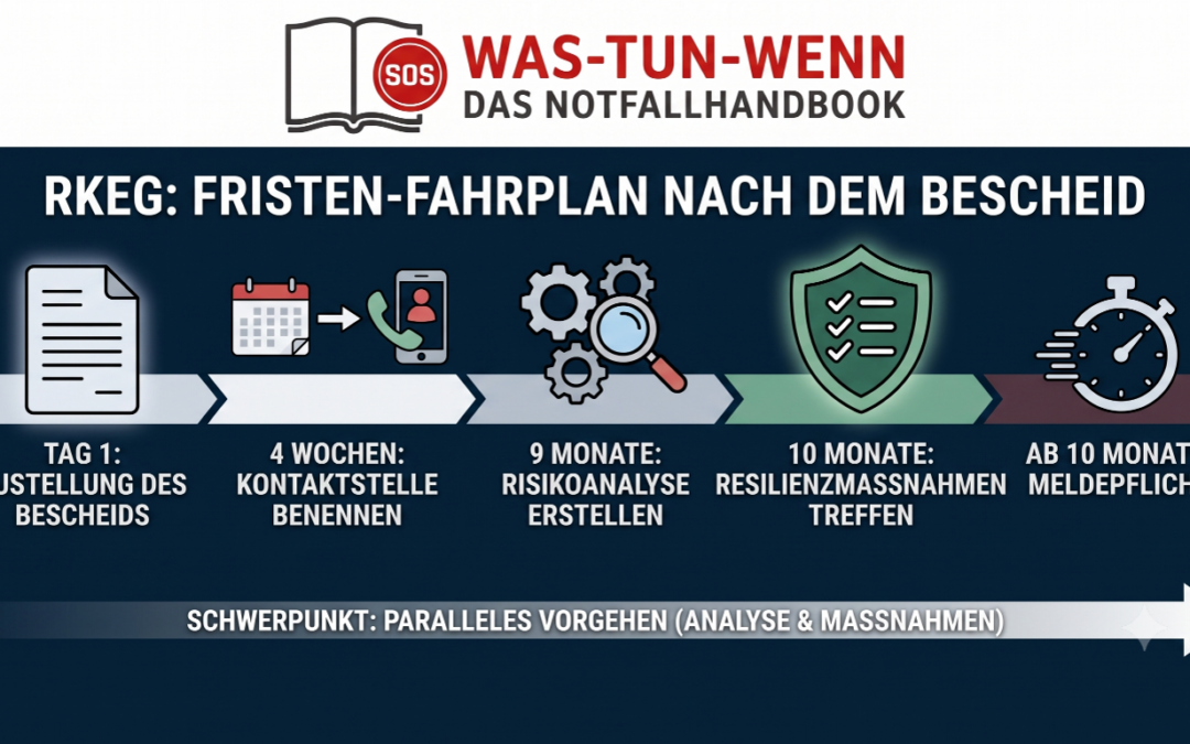 RKEG: Neun Monate für die Risikoanalyse, zehn für die Resilienzmaßnahmen